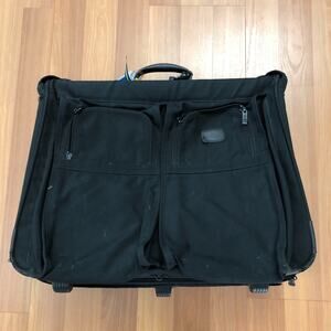Tumi Rolling 2 Wheeled Black Garment Bag Suitcase 24x20 Broken Zipper
